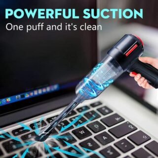 4 In 1 Portable Rechargeable Handheld Cordless Air Duster Compressed Blower Cleaning Tool Car Vacuum Cleaner